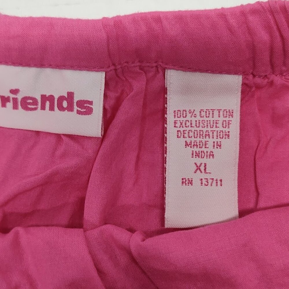 Just Friends Y2K Eyelet Pink Girl's Skirt 100% Cotton Size XL 6 NWT - Picture 7 of 8